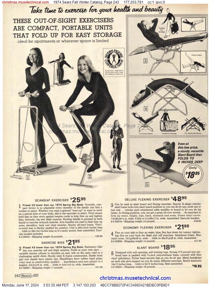 1974 Sears Fall Winter Catalog, Page 242