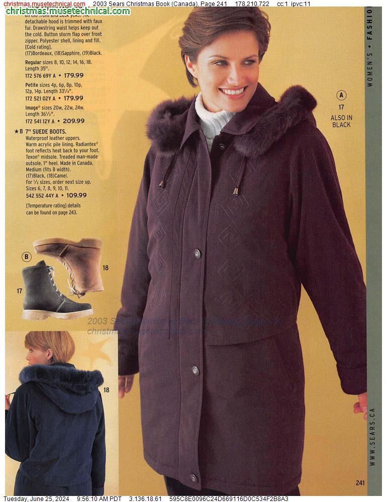 2003 Sears Christmas Book (Canada), Page 241