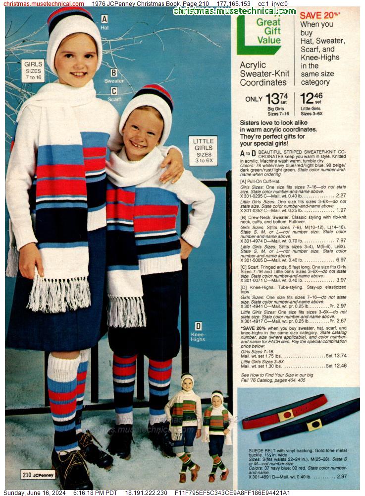 1976 JCPenney Christmas Book, Page 210
