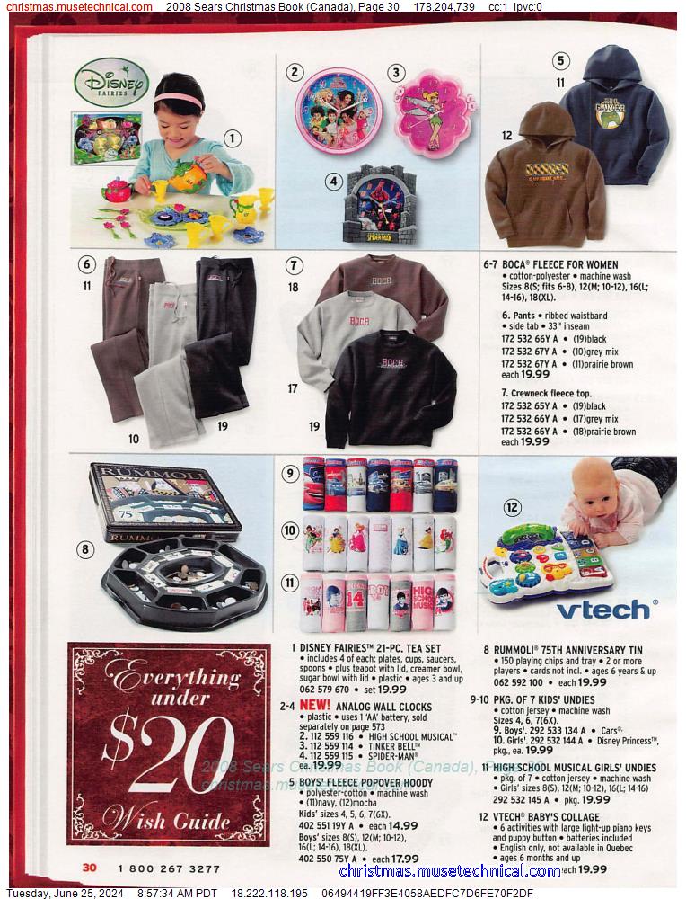 2008 Sears Christmas Book (Canada), Page 30