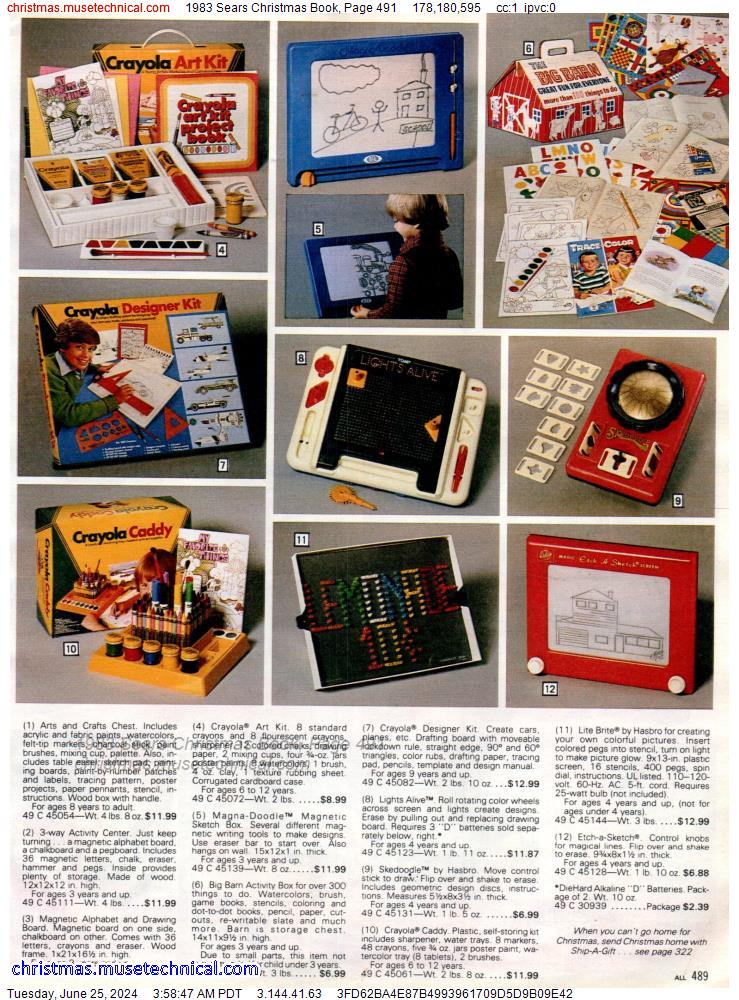 1983 Sears Christmas Book, Page 491