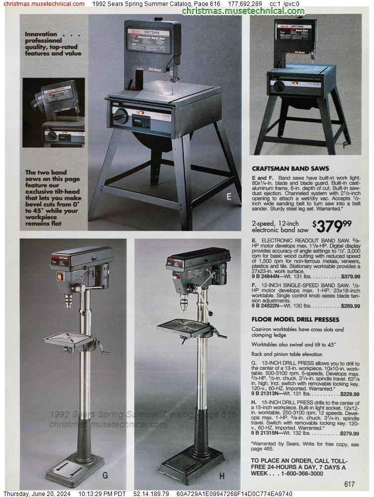 1992 Sears Spring Summer Catalog, Page 616