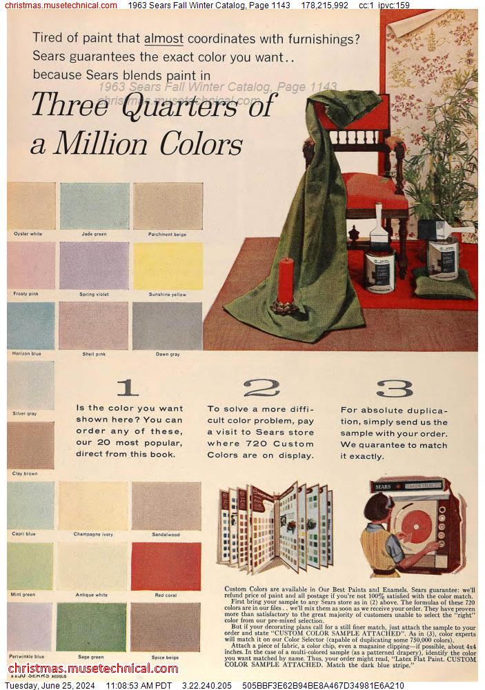 1963 Sears Fall Winter Catalog, Page 1143