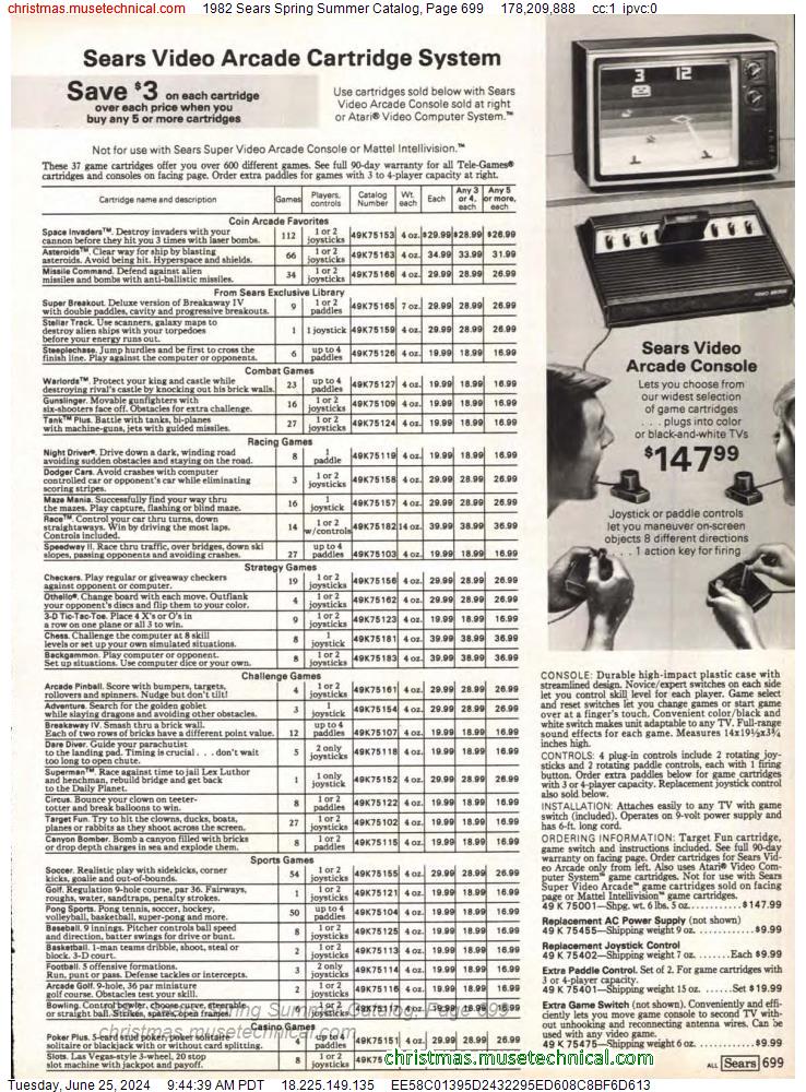 1982 Sears Spring Summer Catalog, Page 699