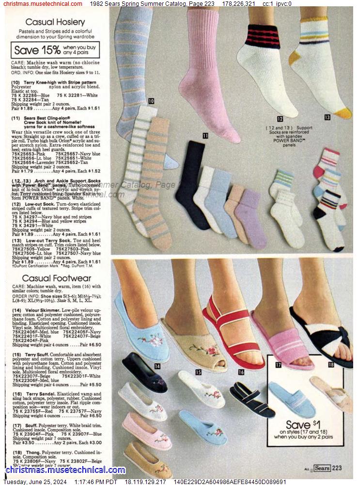 1982 Sears Spring Summer Catalog, Page 223