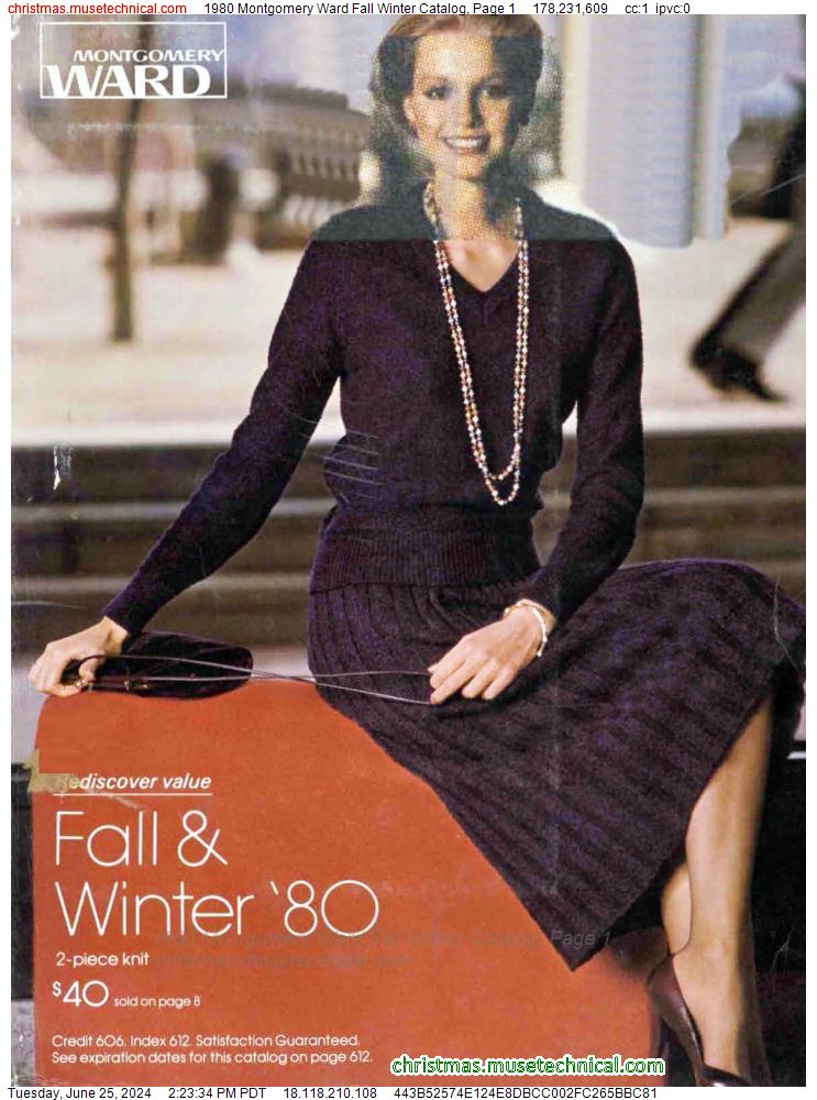 1980 Montgomery Ward Fall Winter Catalog, Page 1