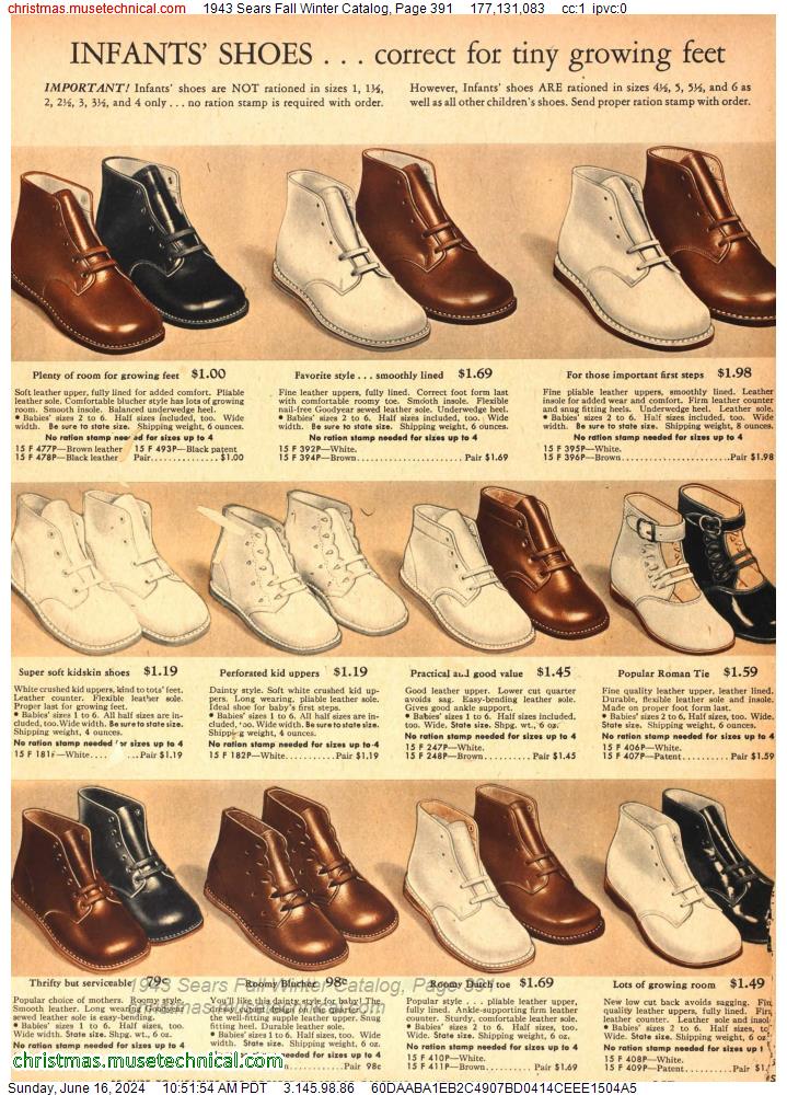 1943 Sears Fall Winter Catalog, Page 391