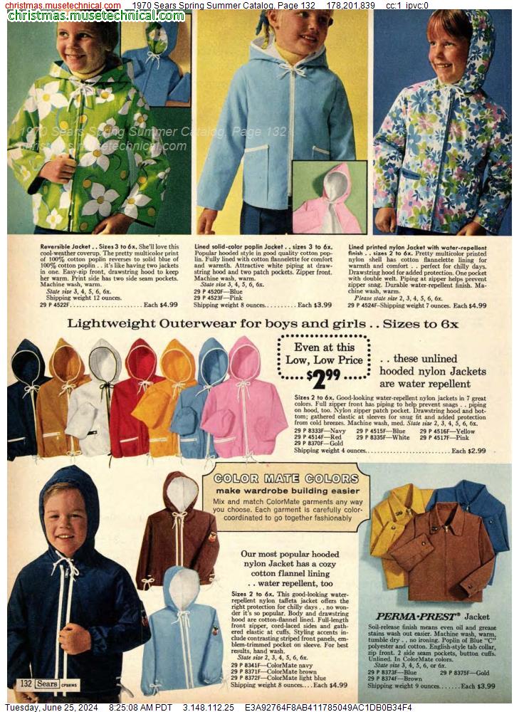 1970 Sears Spring Summer Catalog, Page 132