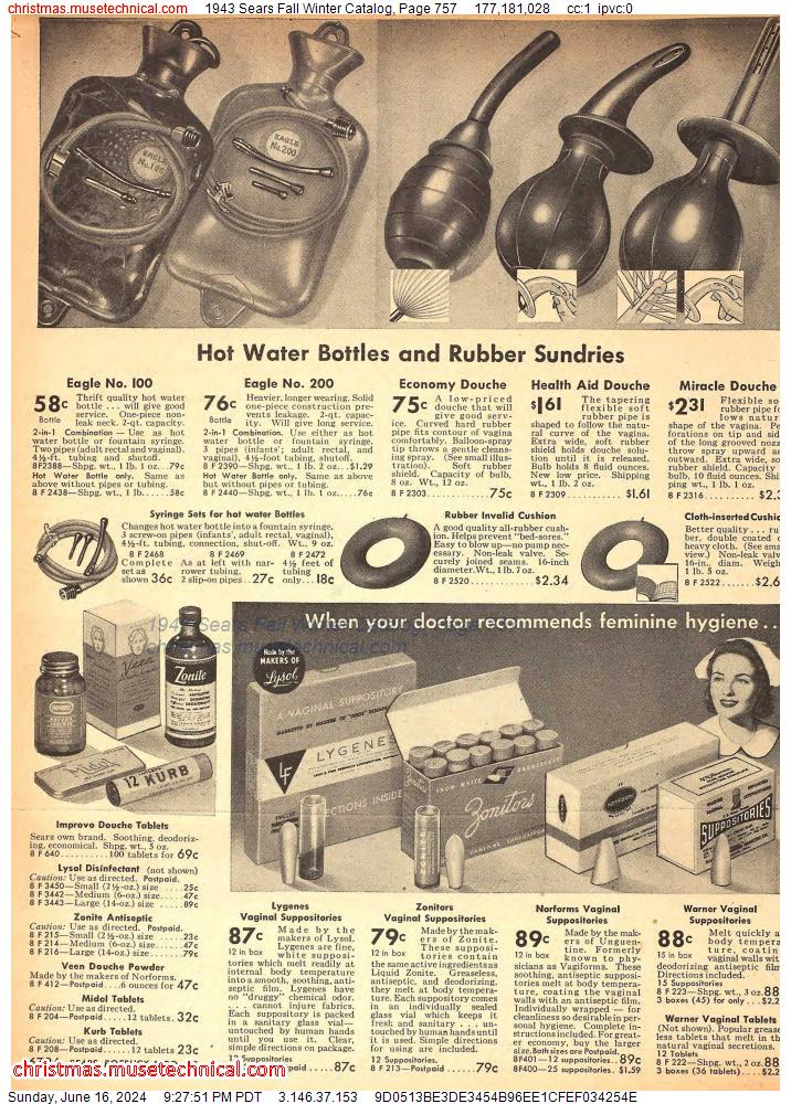 1943 Sears Fall Winter Catalog, Page 757