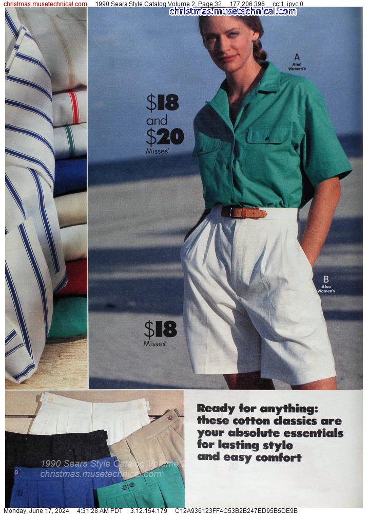 1990 Sears Style Catalog Volume 2, Page 32