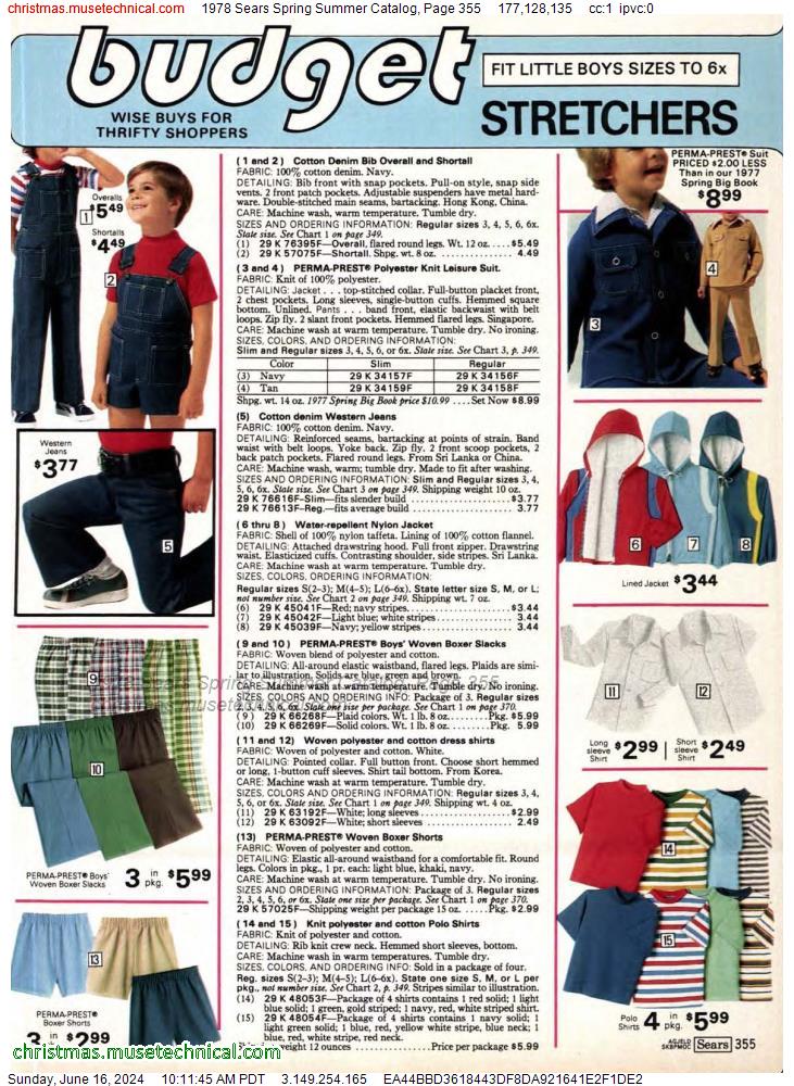 1978 Sears Spring Summer Catalog, Page 355
