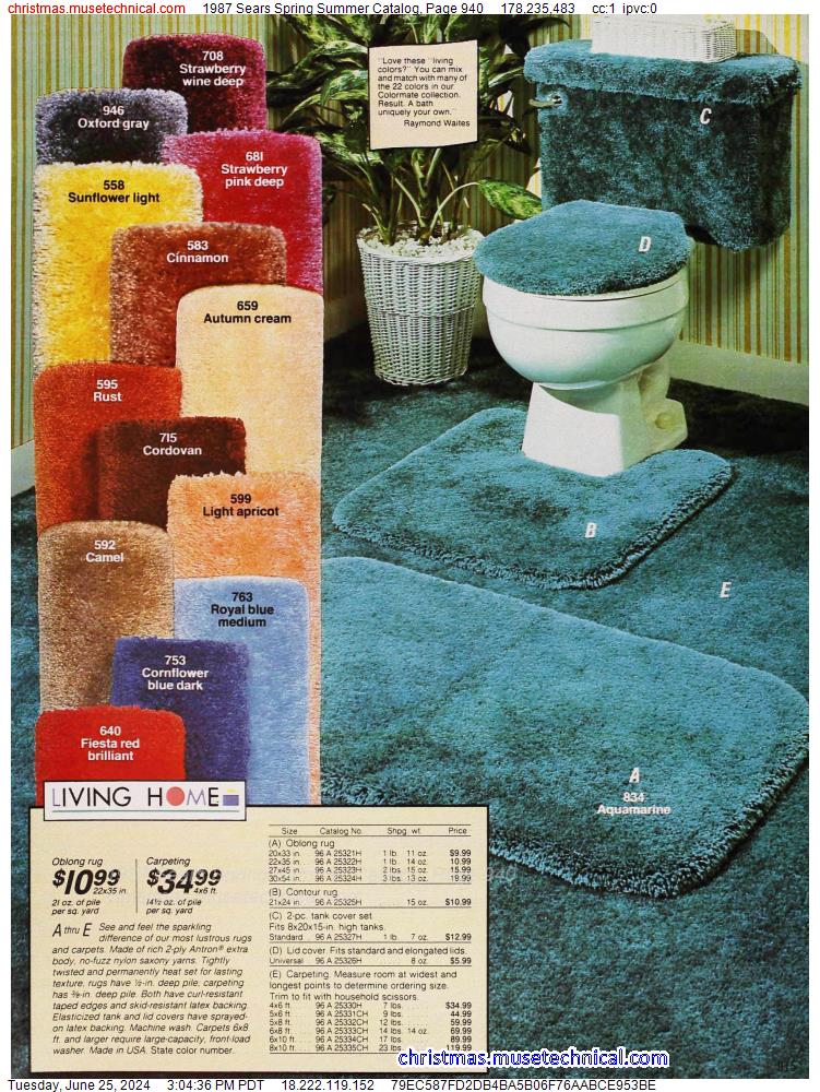 1987 Sears Spring Summer Catalog, Page 940