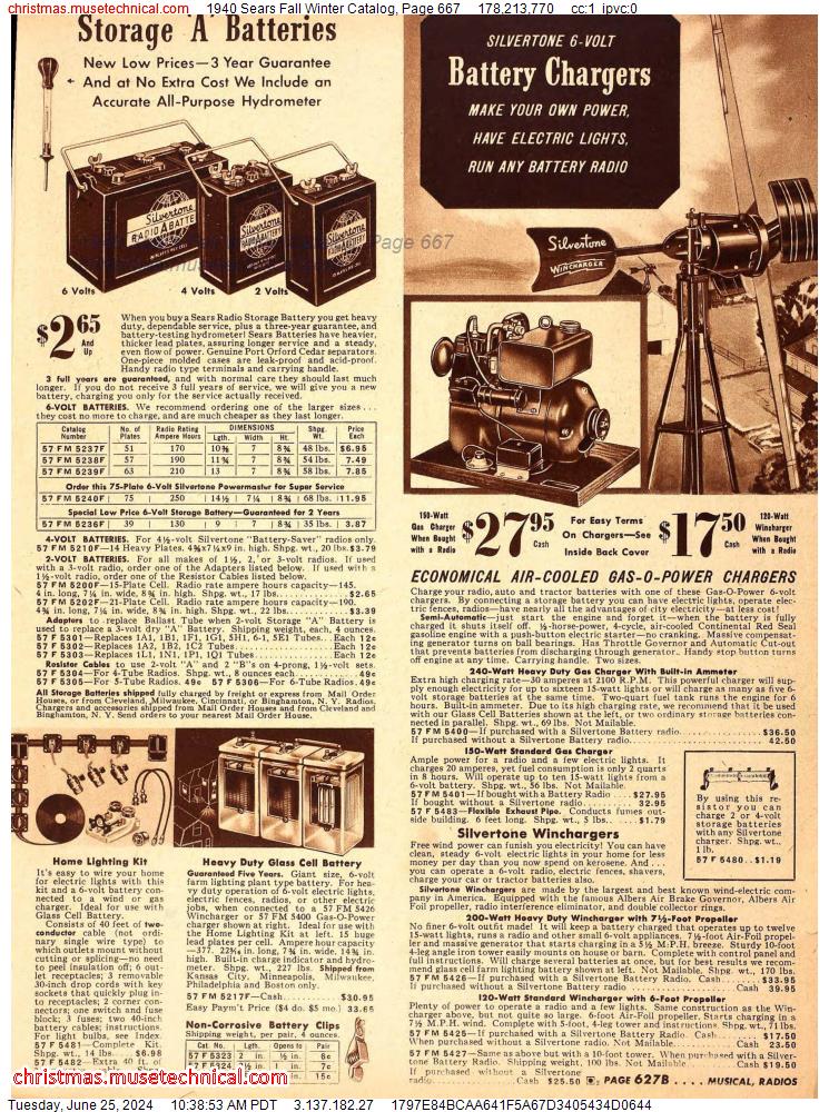 1940 Sears Fall Winter Catalog, Page 667