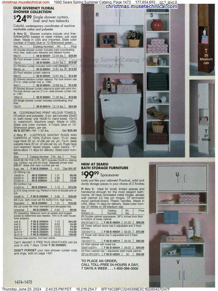 1992 Sears Spring Summer Catalog, Page 1473