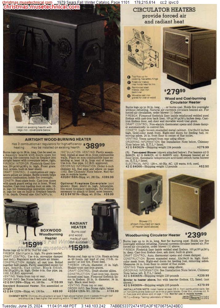 1979 Sears Fall Winter Catalog, Page 1101