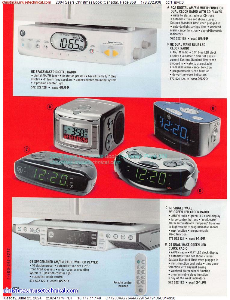 2004 Sears Christmas Book (Canada), Page 858