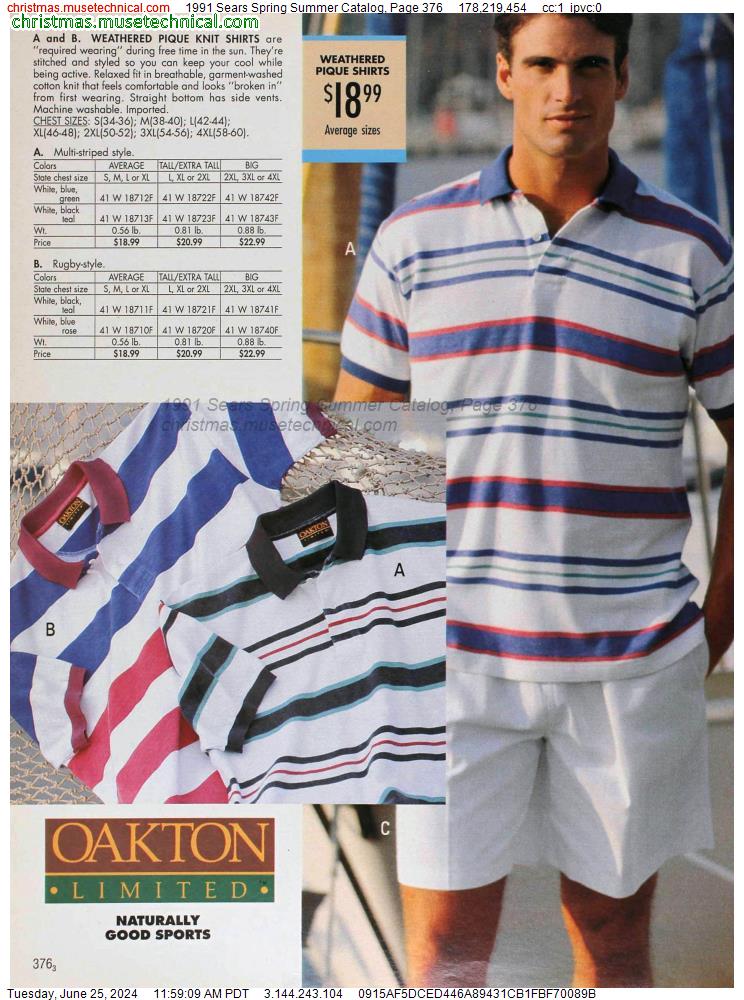 1991 Sears Spring Summer Catalog, Page 376