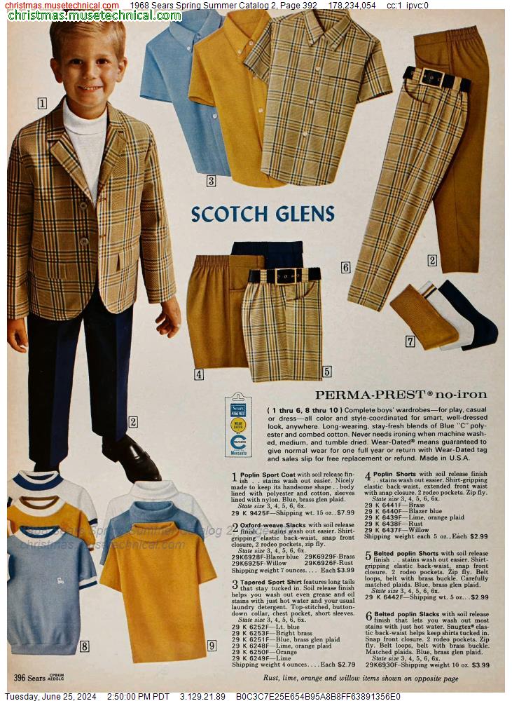 1968 Sears Spring Summer Catalog 2, Page 392