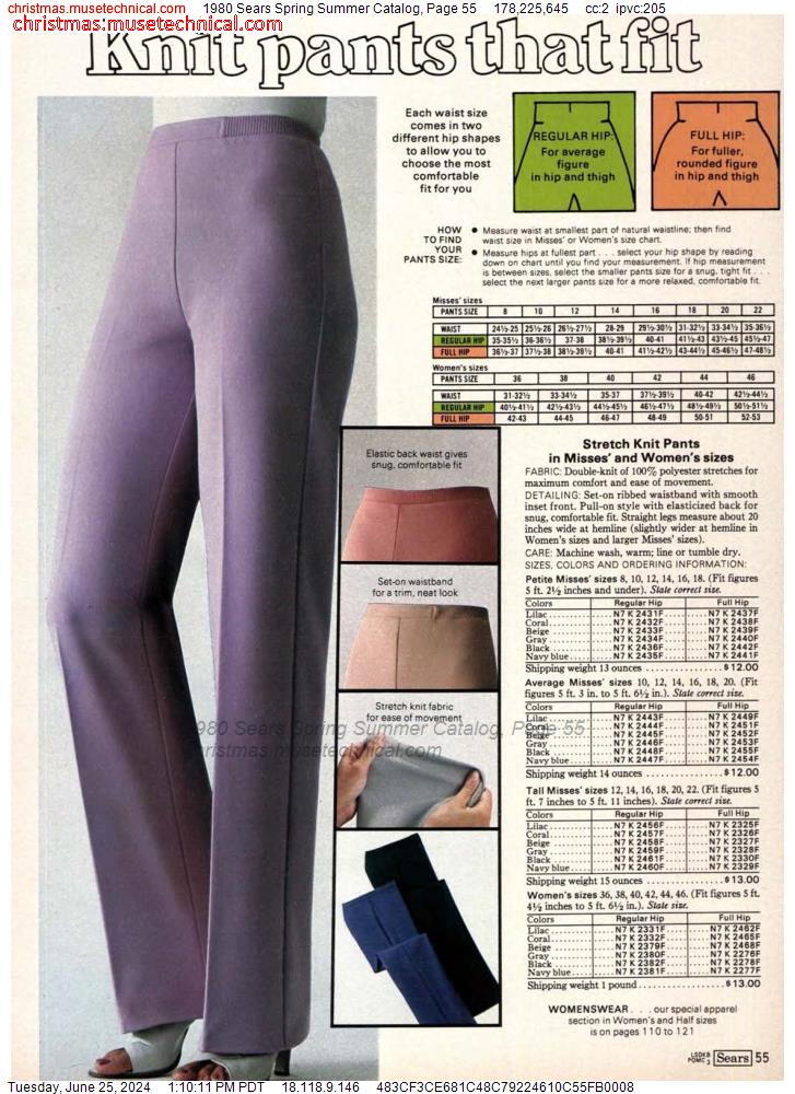 1980 Sears Spring Summer Catalog, Page 55