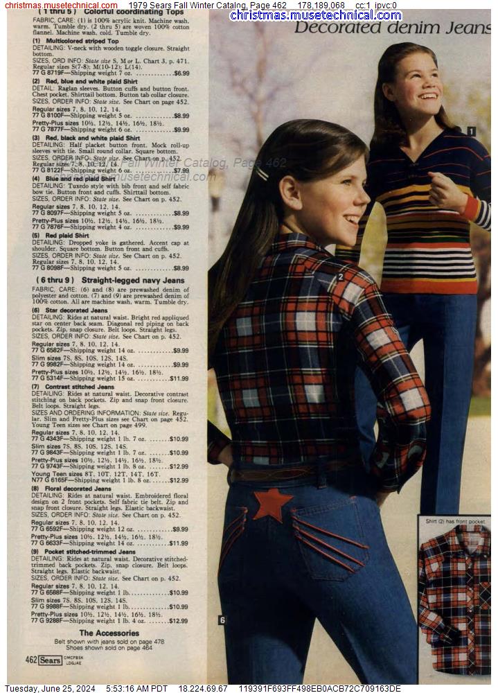 1979 Sears Fall Winter Catalog, Page 462