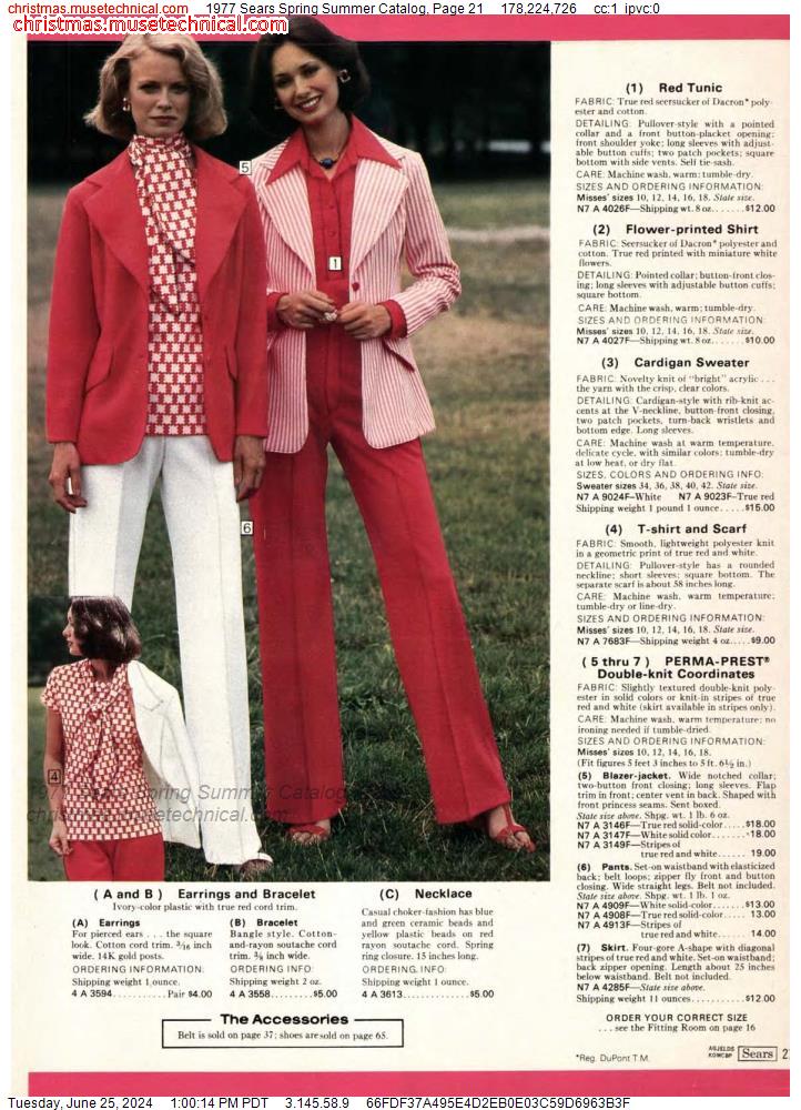 1977 Sears Spring Summer Catalog, Page 21