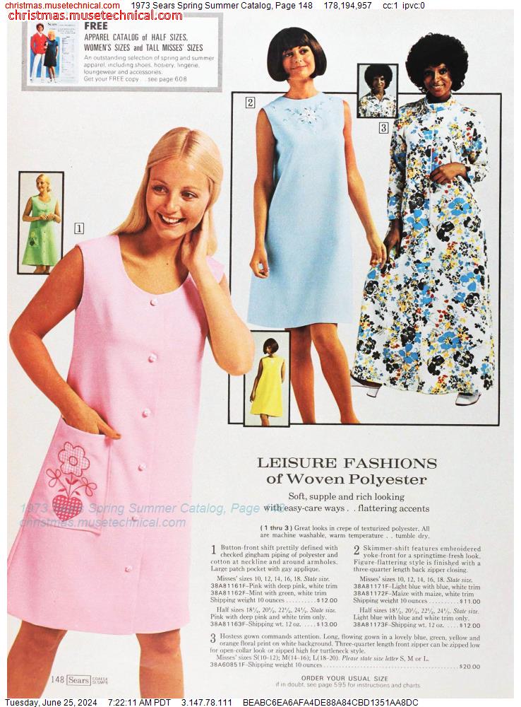 1973 Sears Spring Summer Catalog, Page 148