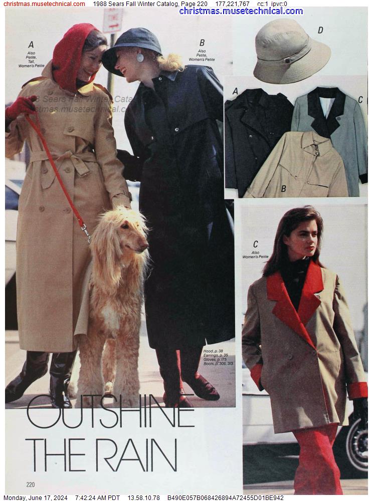 1988 Sears Fall Winter Catalog, Page 220