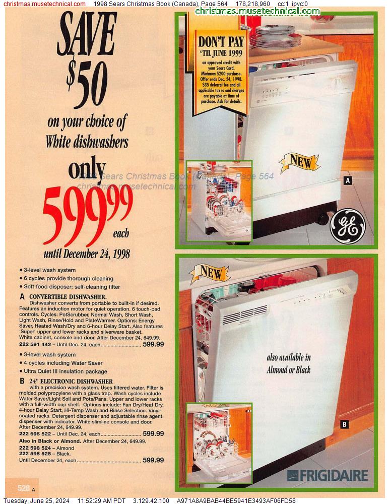 1998 Sears Christmas Book (Canada), Page 564
