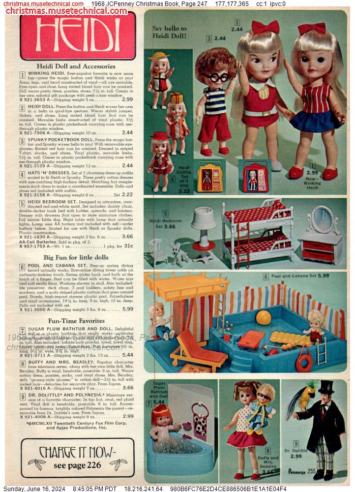 1968 JCPenney Christmas Book, Page 247