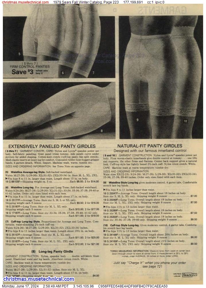 1979 Sears Fall Winter Catalog, Page 223