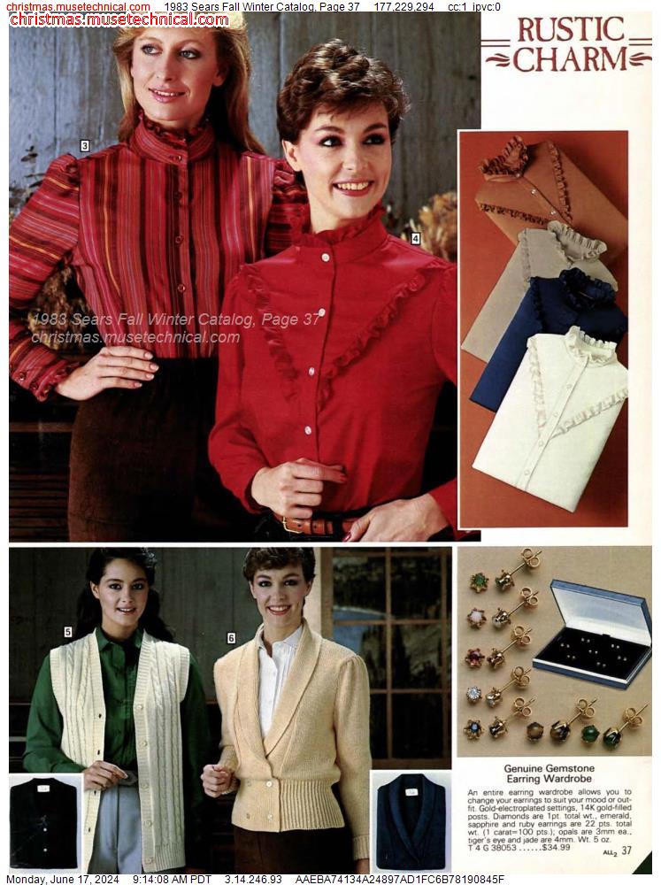 1983 Sears Fall Winter Catalog, Page 37