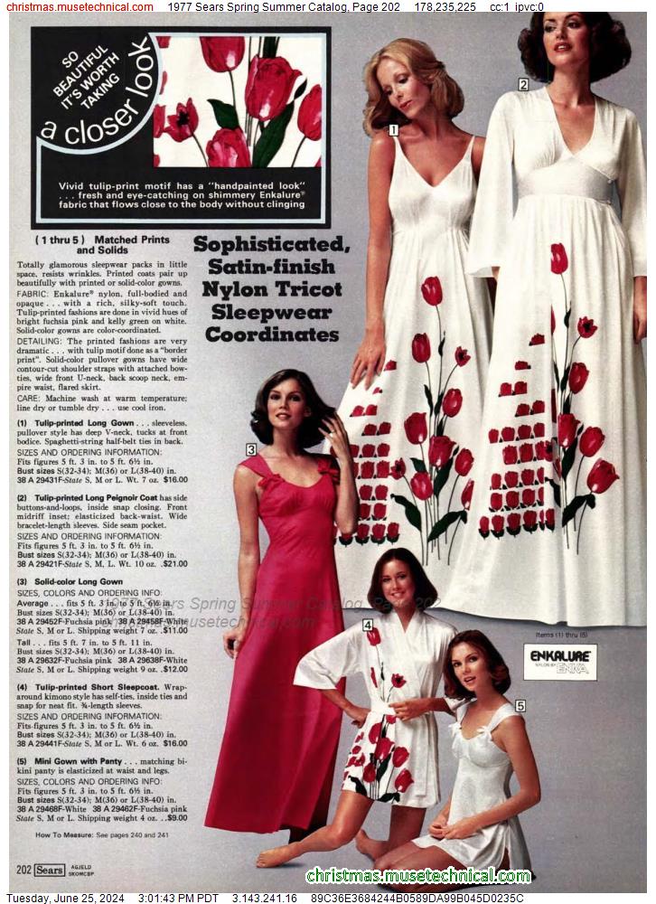 1977 Sears Spring Summer Catalog, Page 202