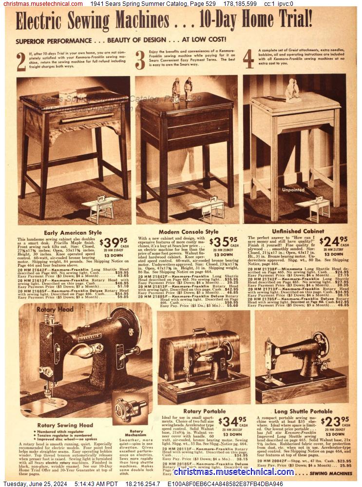 1941 Sears Spring Summer Catalog, Page 529