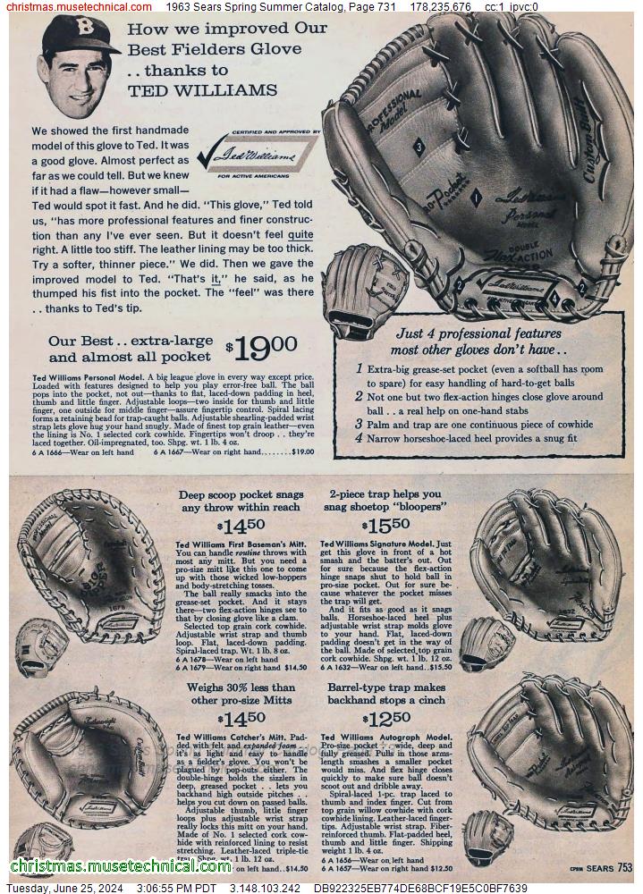 1963 Sears Spring Summer Catalog, Page 731