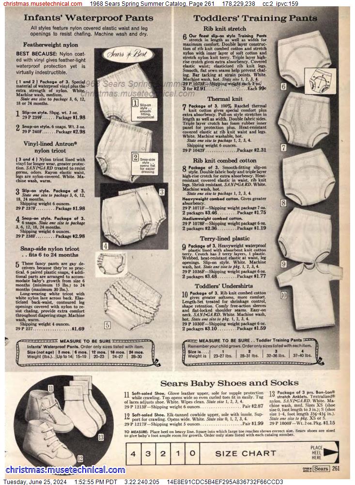 1968 Sears Spring Summer Catalog, Page 261