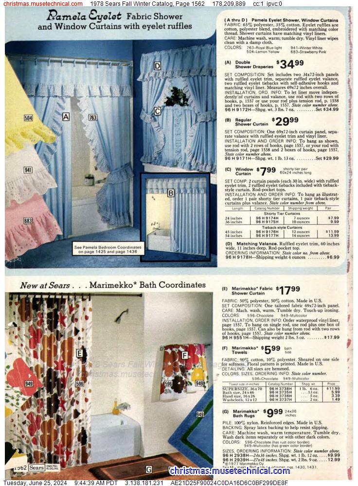 1978 Sears Fall Winter Catalog, Page 1562