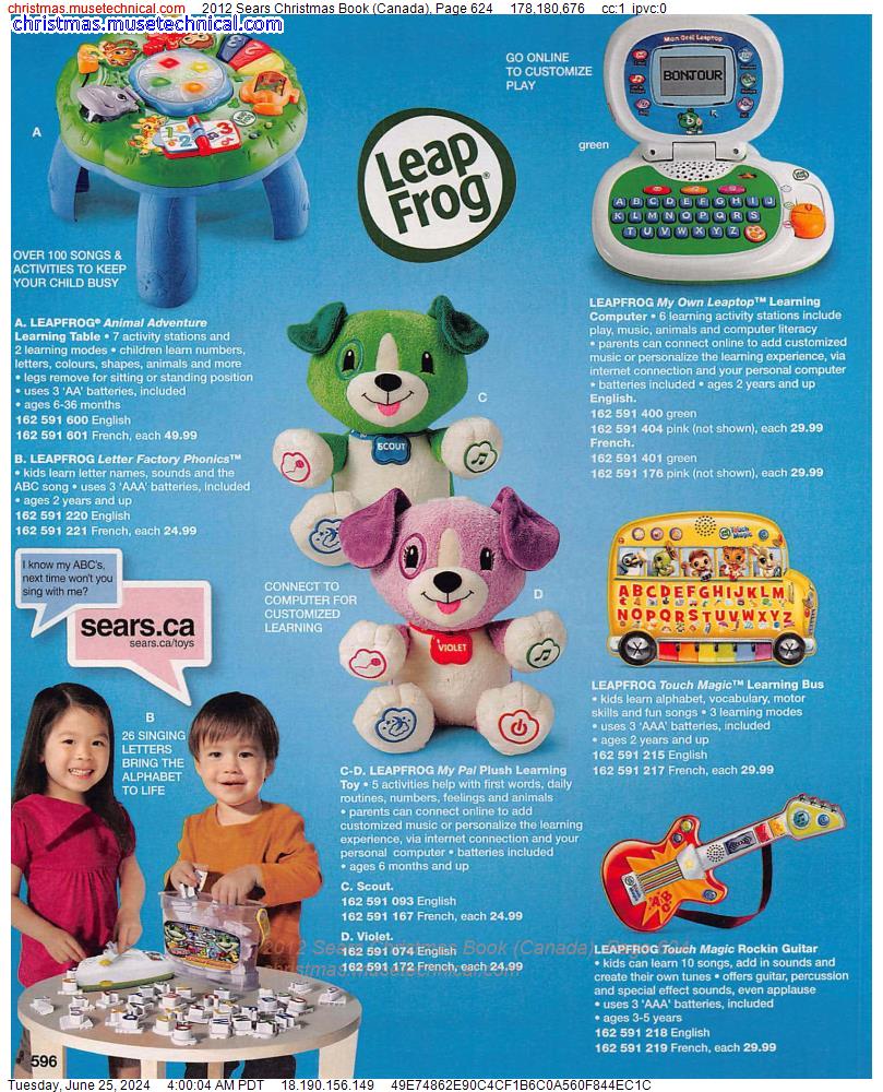2012 Sears Christmas Book (Canada), Page 624