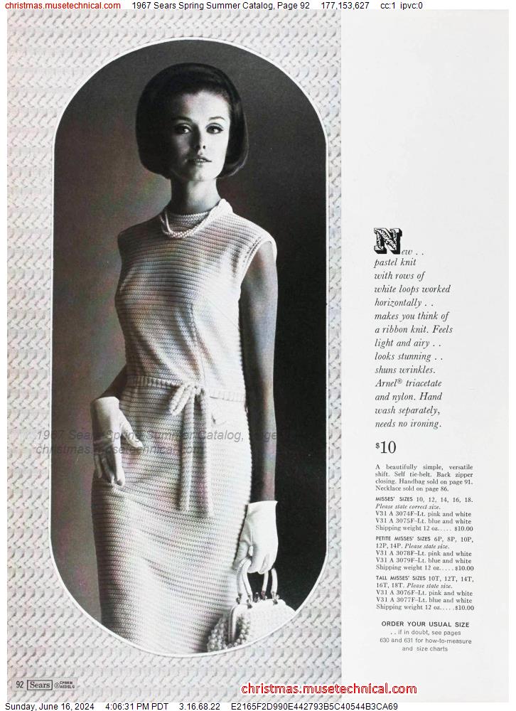1967 Sears Spring Summer Catalog, Page 92