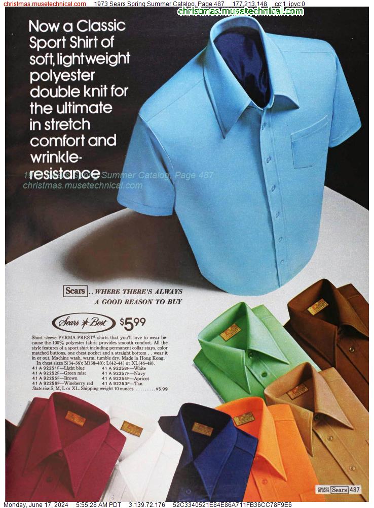 1973 Sears Spring Summer Catalog, Page 487