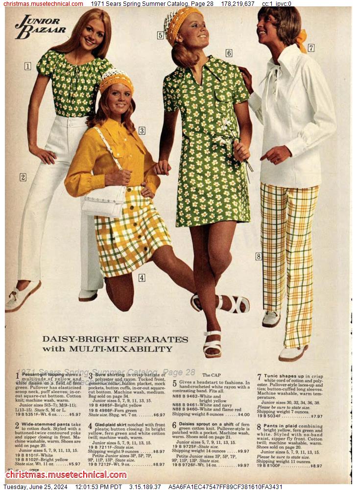 1971 Sears Spring Summer Catalog, Page 28