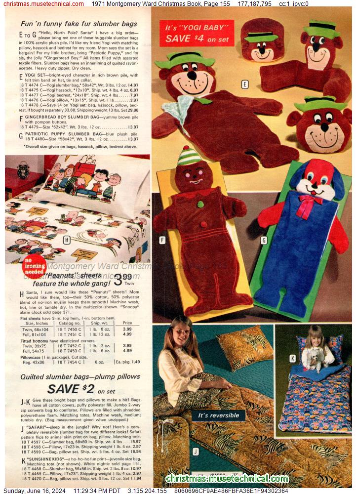 1971 Montgomery Ward Christmas Book, Page 155