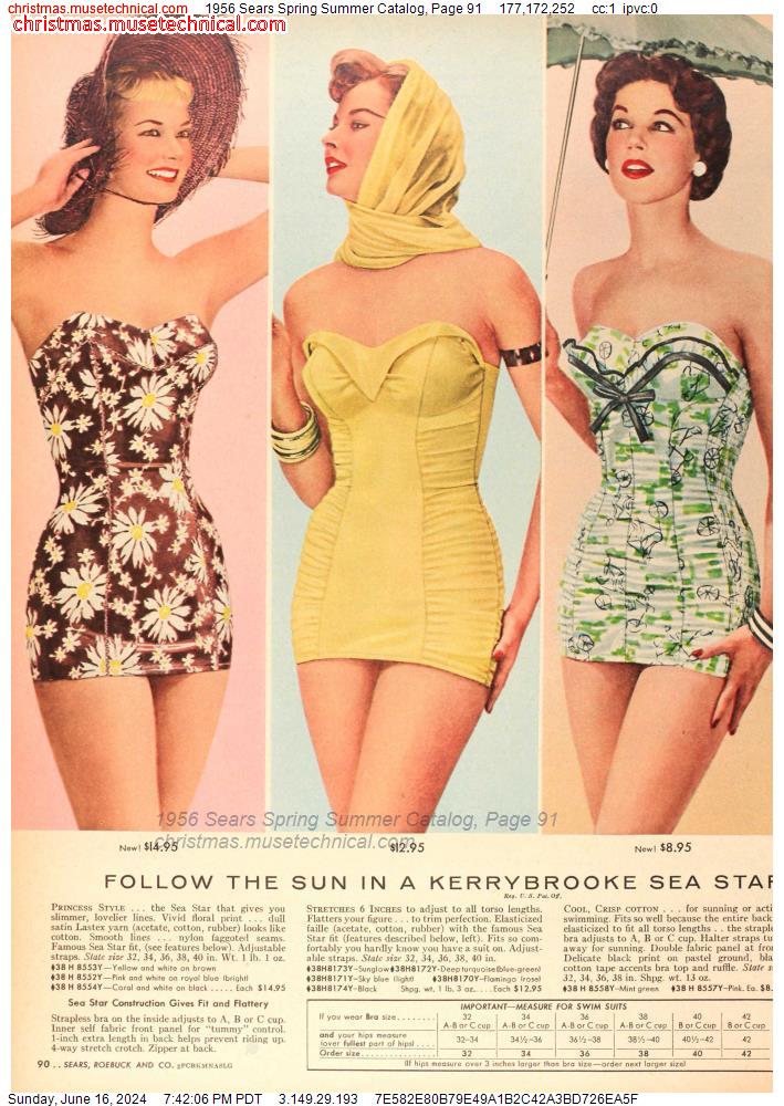 1956 Sears Spring Summer Catalog, Page 91