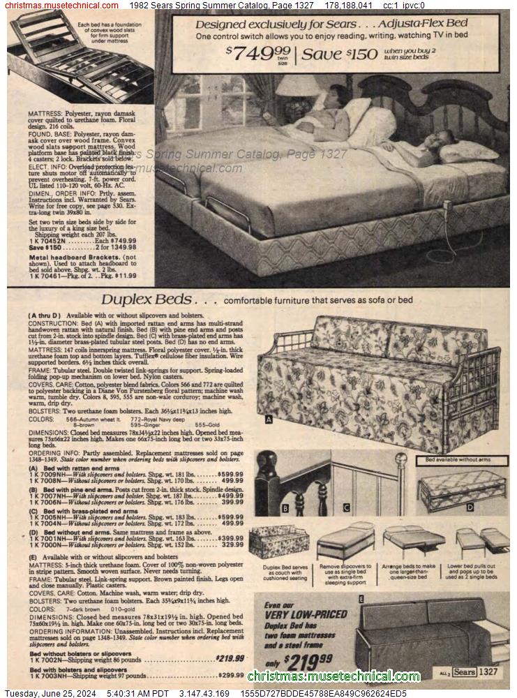 1982 Sears Spring Summer Catalog, Page 1327