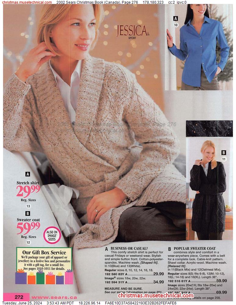 2002 Sears Christmas Book (Canada), Page 276