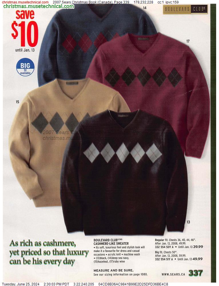 2007 Sears Christmas Book (Canada), Page 339
