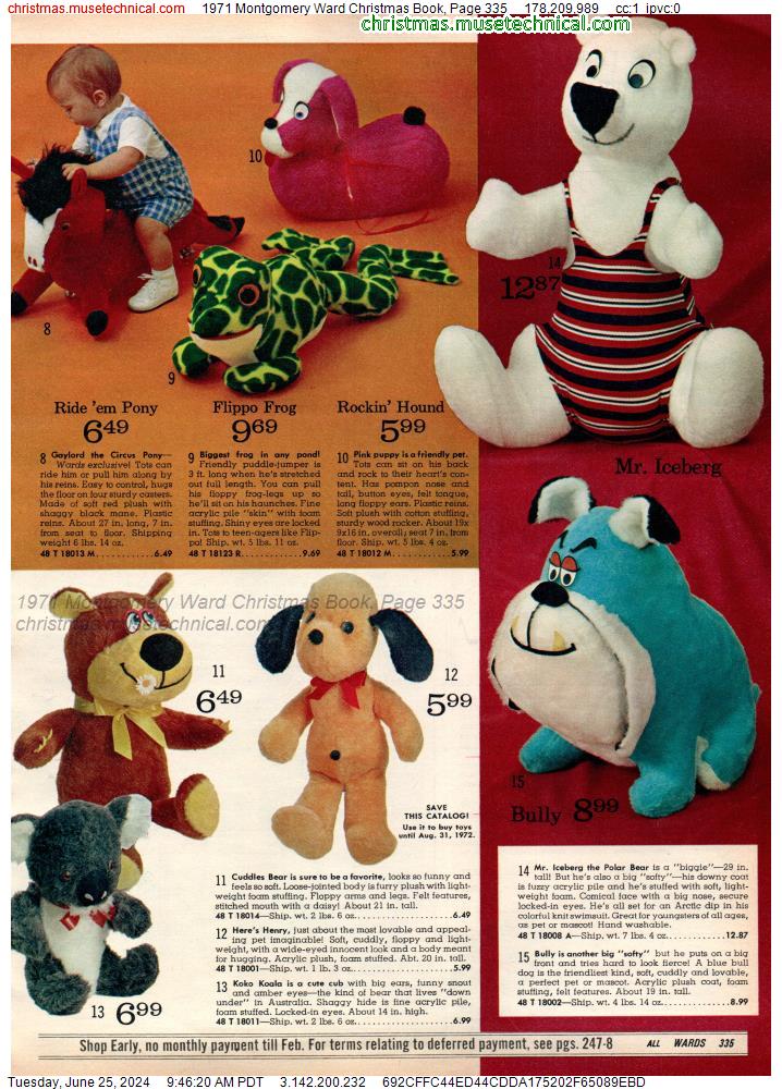 1971 Montgomery Ward Christmas Book, Page 335