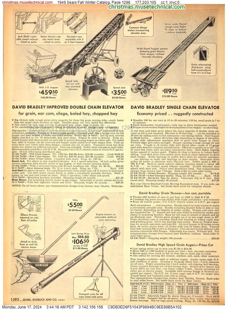 1949 Sears Fall Winter Catalog, Page 1298