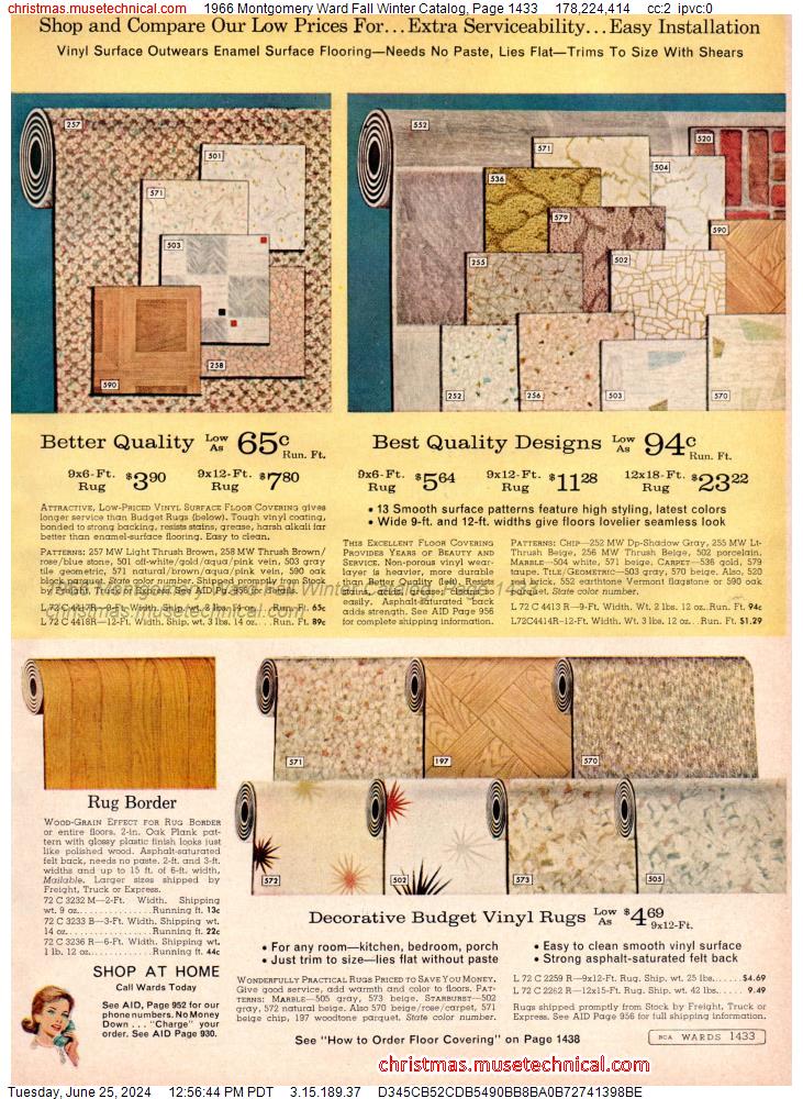 1966 Montgomery Ward Fall Winter Catalog, Page 1433