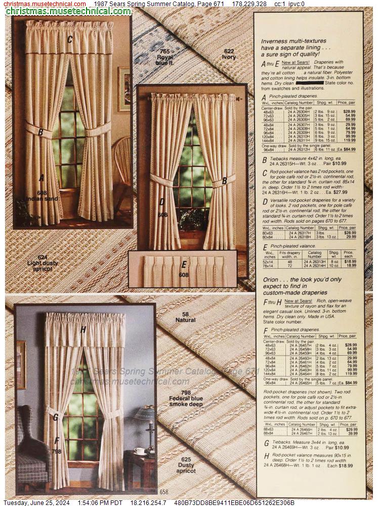 1987 Sears Spring Summer Catalog, Page 671