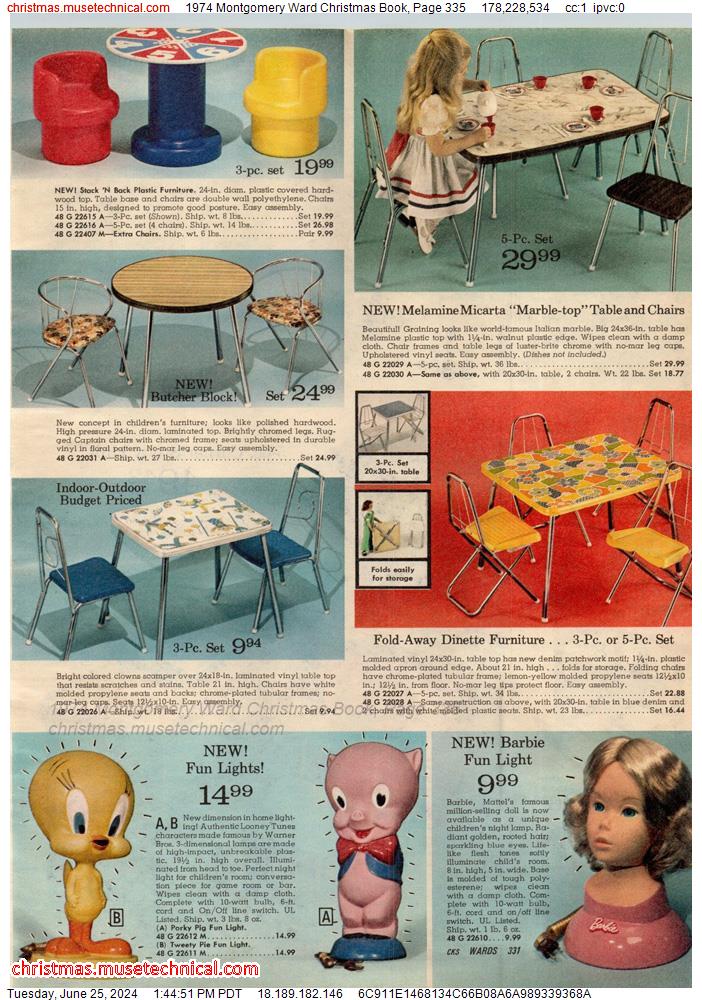 1974 Montgomery Ward Christmas Book, Page 335